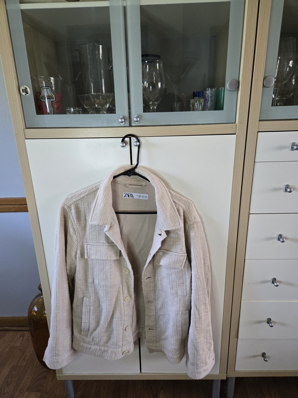 ZARA Cream Corduroy Jacket